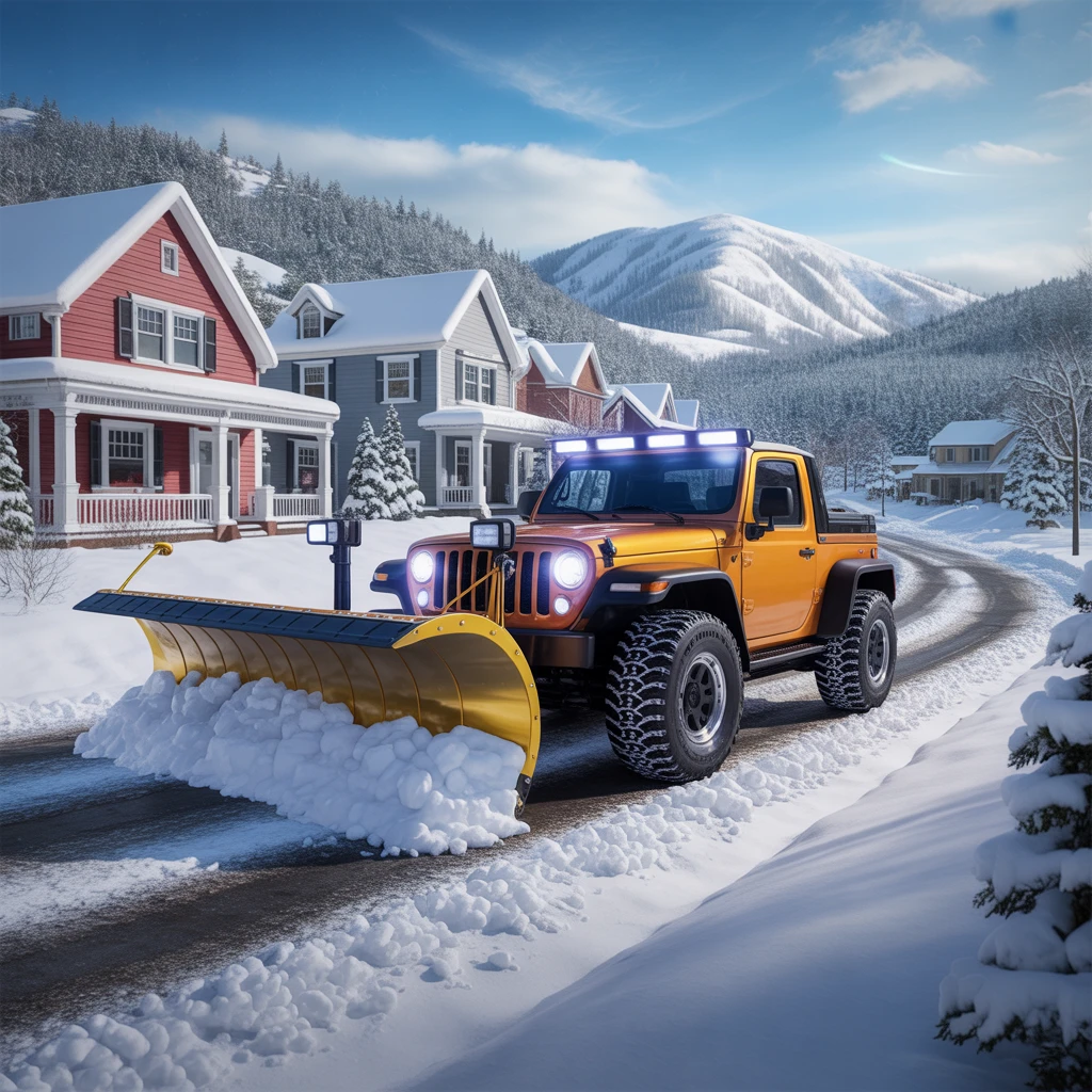 Cover image of Epic Snow Plow Jeep Adventure - Free Online Driving Game
