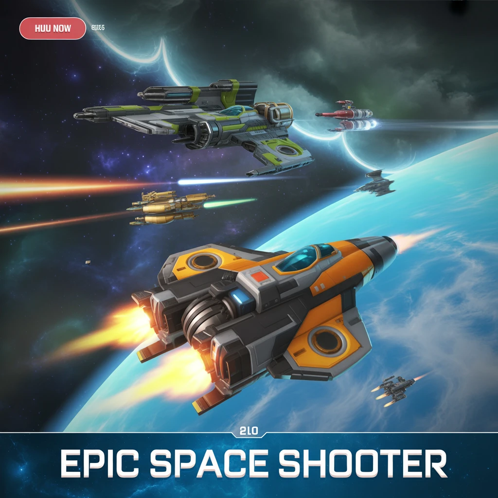 Cover image of Epic Space Shooter: Engage in a Thrilling Online Battle!