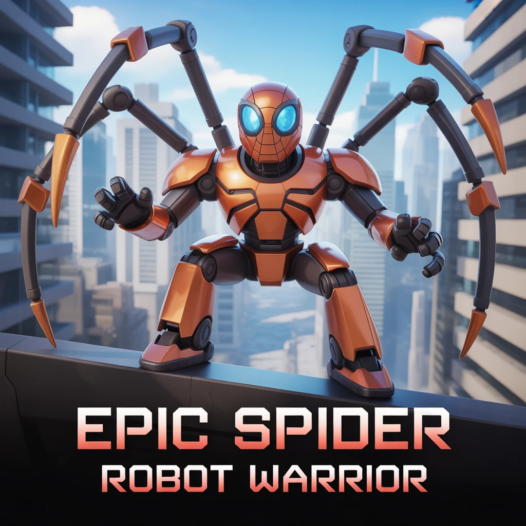 Cover image of Epic Spider Robot Warrior: Unleash Your Power in This Free Online Game!