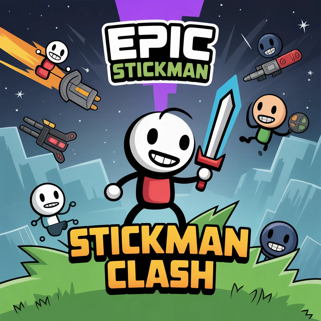 Cover image of Epic Stickman Clash: Space Battle Adventure