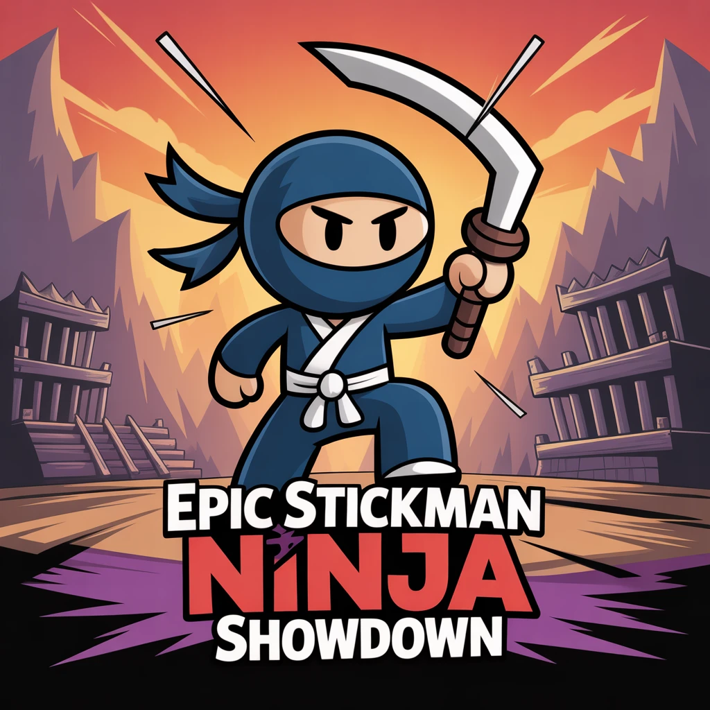 Cover image of Epic Stickman Ninja Showdown: Free Online Adventure