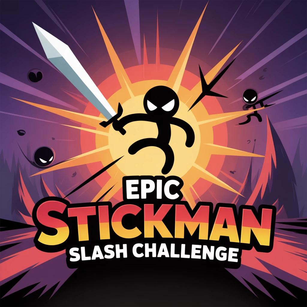 Cover image of Epic Stickman Slash Challenge - Free Online Action Game