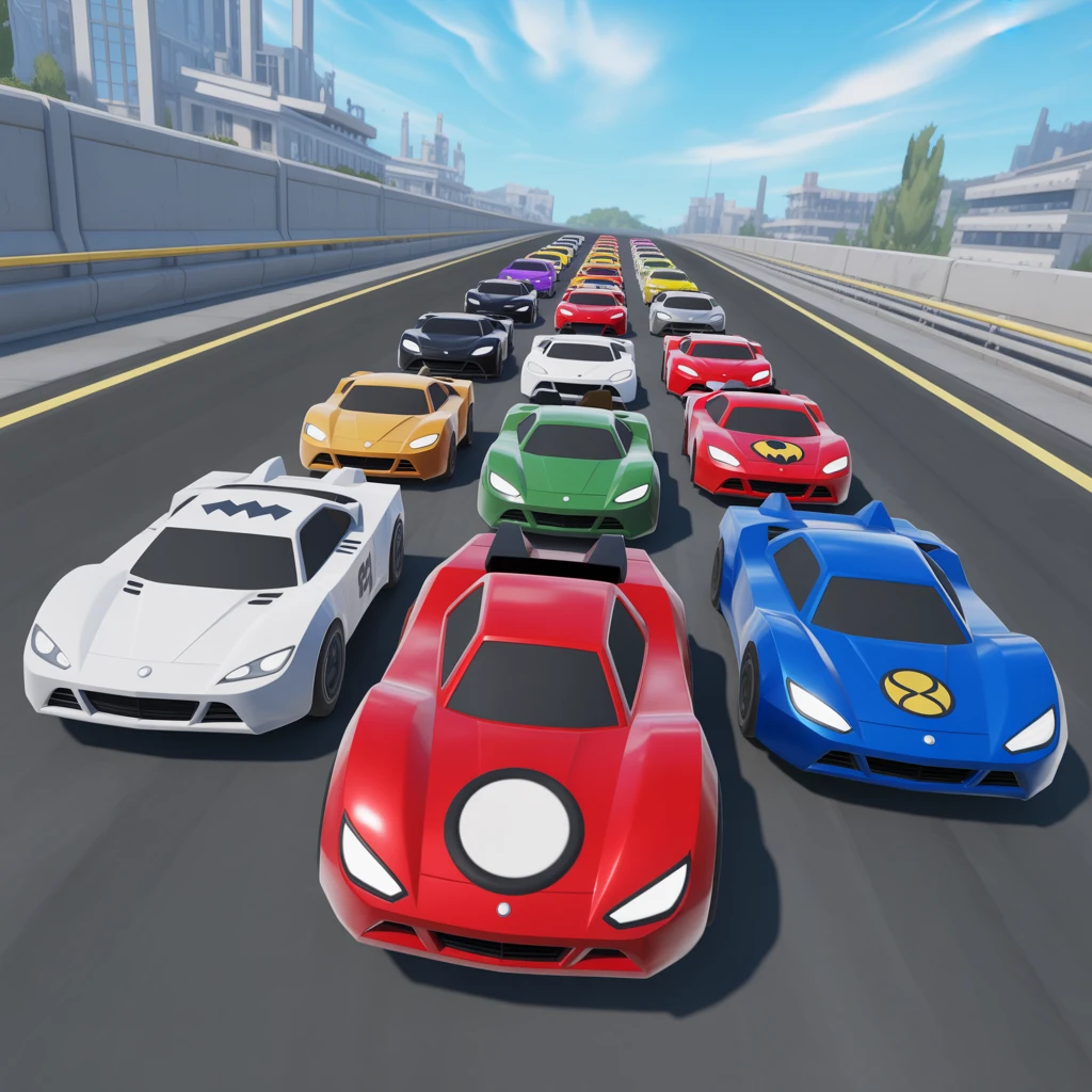 Cover image of Epic Superhero Showdown: Race Against Rivals in this Free Online Game!