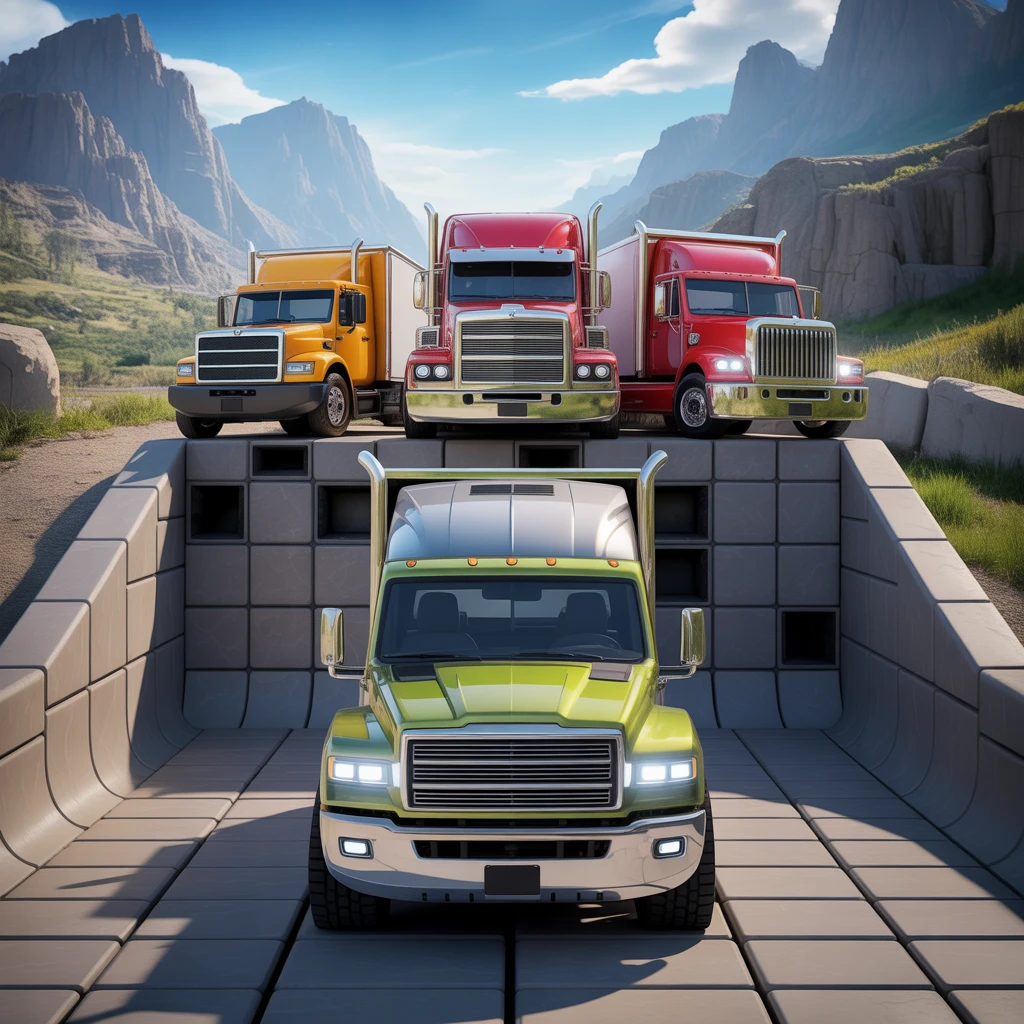 Cover image of Epic Truck Slide Challenge: Conquer the Ultimate Online Puzzle Game!