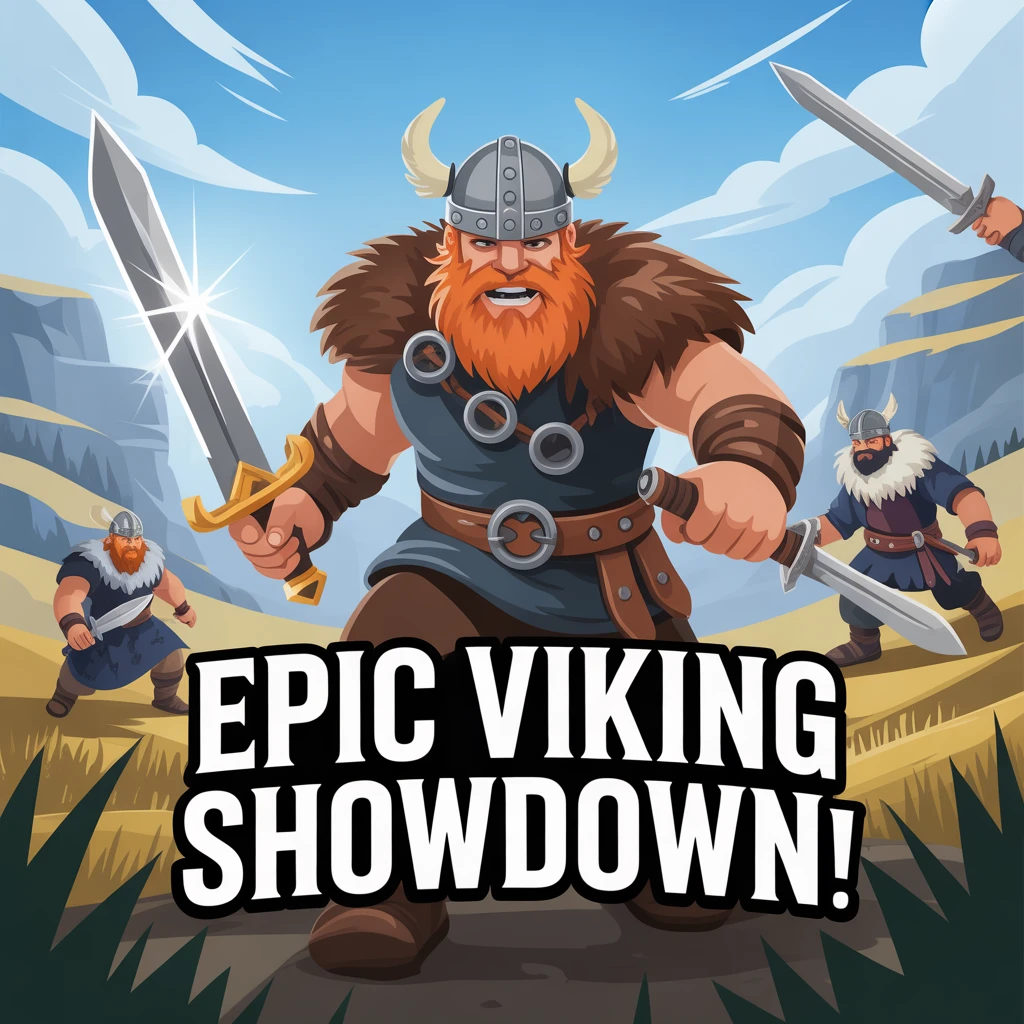 Cover image of Epic Viking Showdown: Battle Your Way to Glory in This Free Online Game!