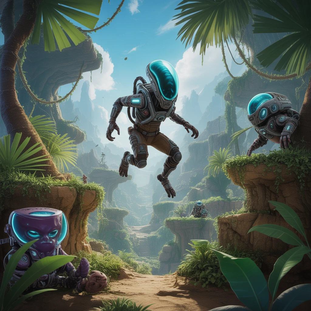 Cover image of Escape the Alien Jungle: A Free Online Adventure Game