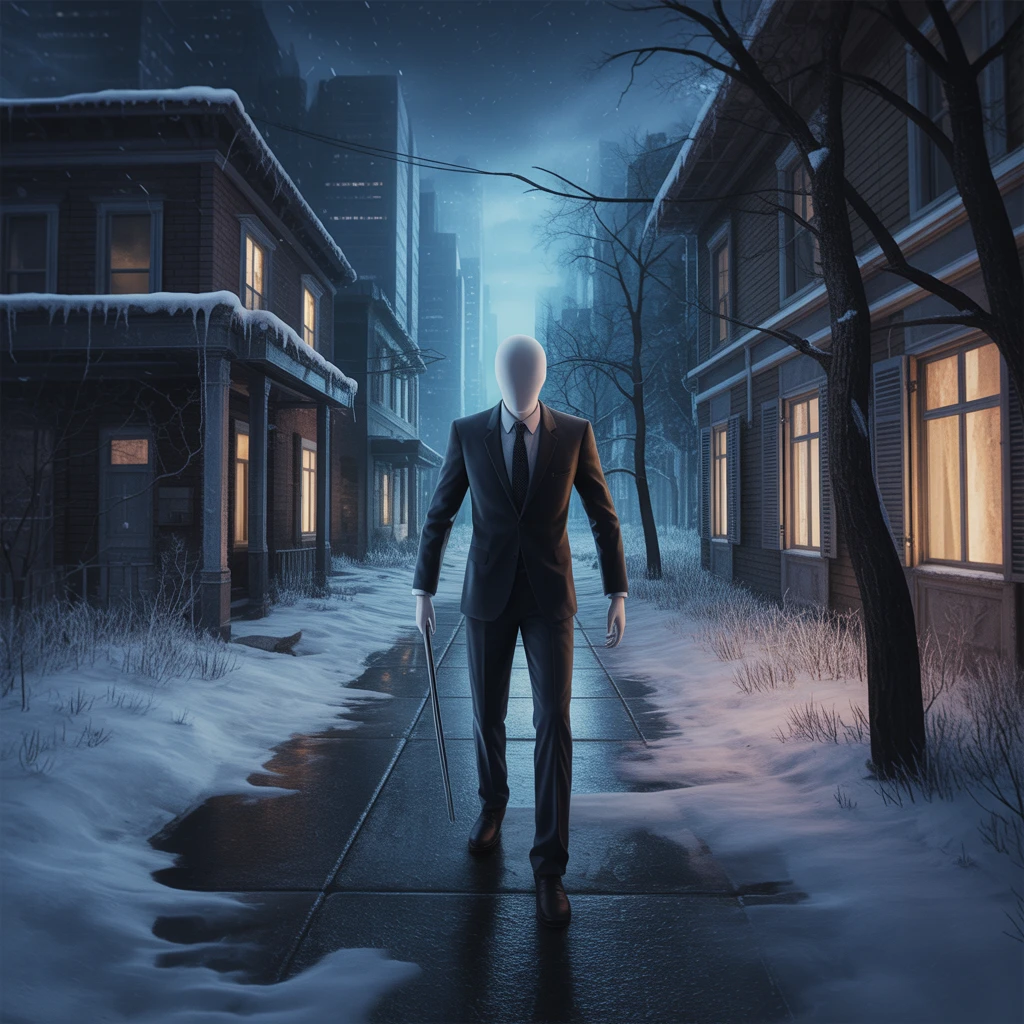 Cover image of Escape the Chilling Horror in Slenderman Must Die: Silent Streets - Free Online Adventure Game
