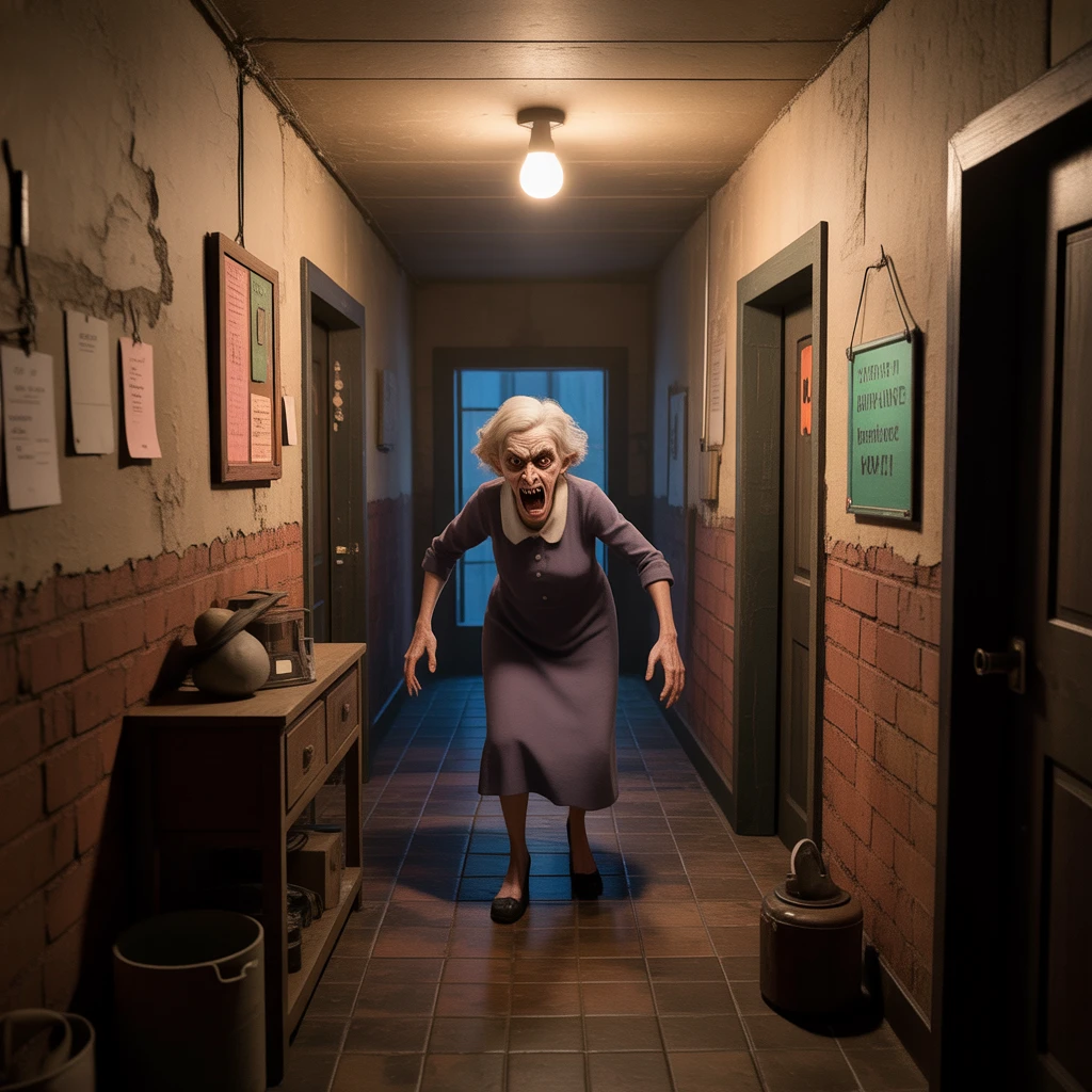 Cover image of Escape the Haunted Basement: Scary Granny Adventure Online