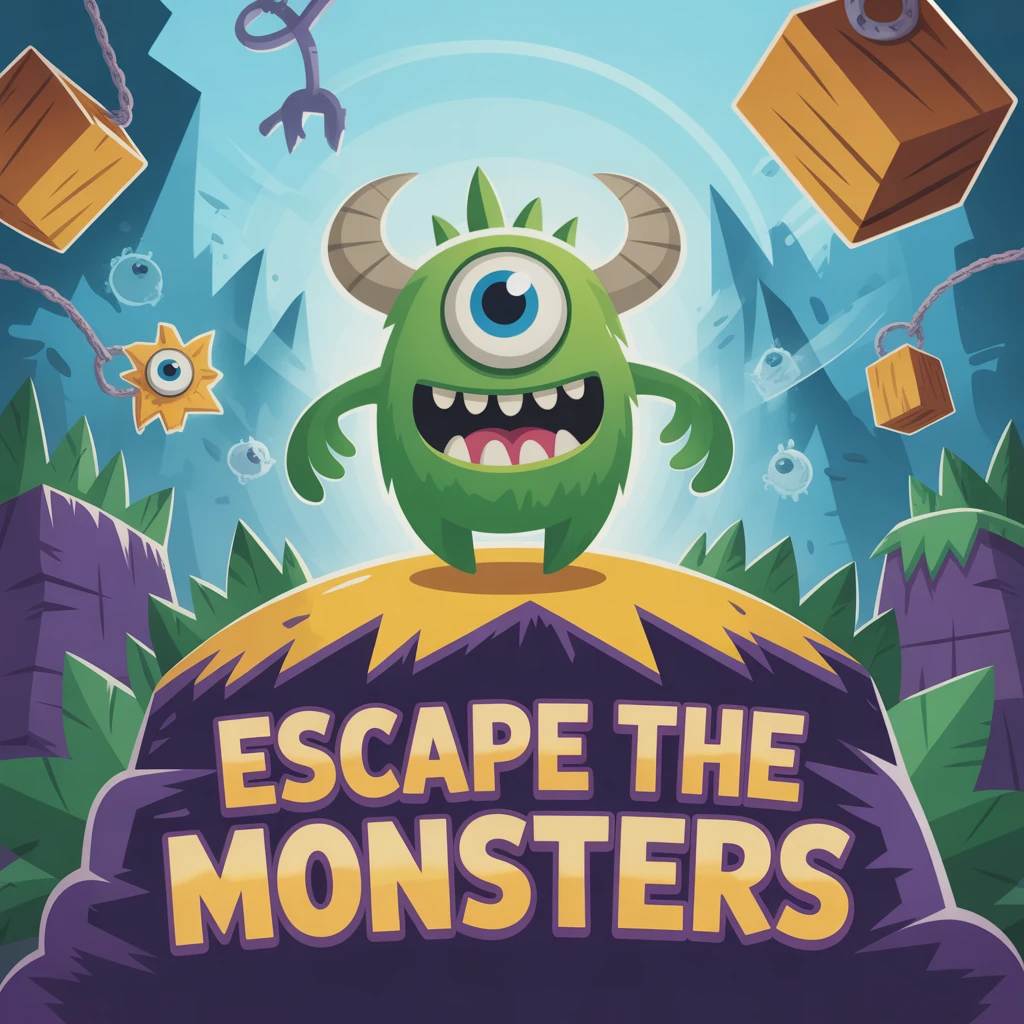 Cover image of Escape the Monsters: A Free Online Logic Puzzle Adventure