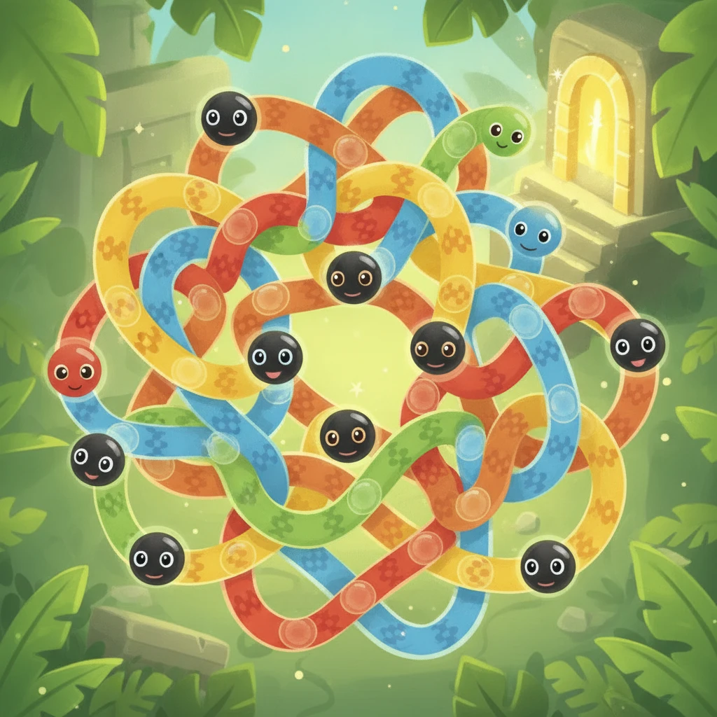 Cover image of Escape the Snake Chain: A Thrilling Free Online Challenge