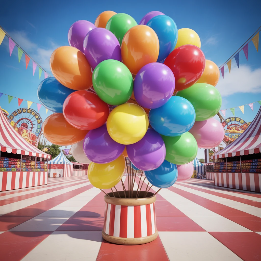 Cover image of Exciting Balloon Shooting Challenge at the Carnival - Play Free Online!