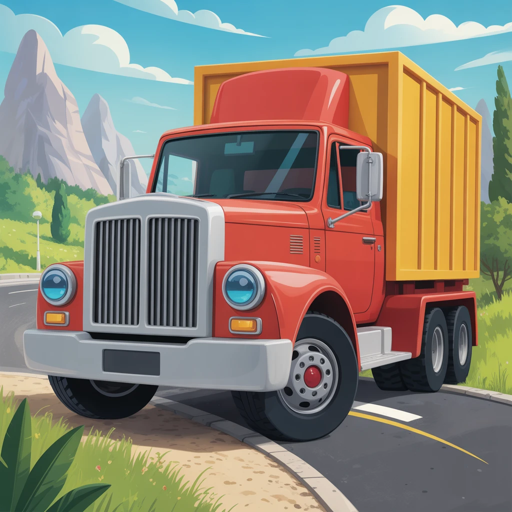 Cover image of Exciting Cartoon Truck Jigsaw Puzzle Challenge - Play Free Online Game!