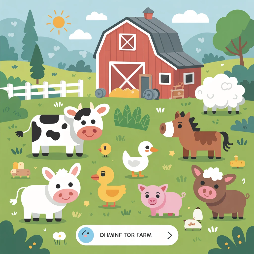 Cover image of Exciting Online Farm Adventure for Kids