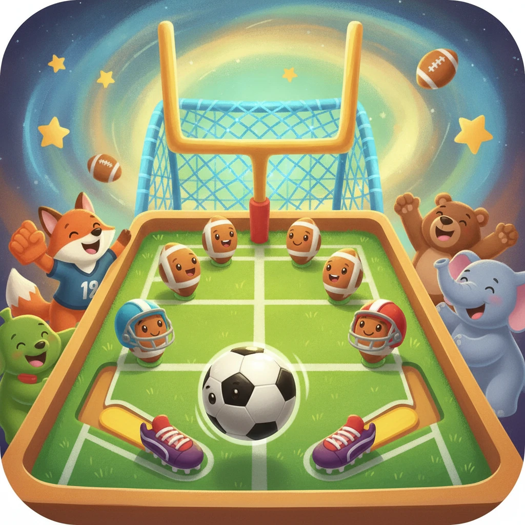 Cover image of Exciting Pinball Football Challenge for Kids: Play Free Online!