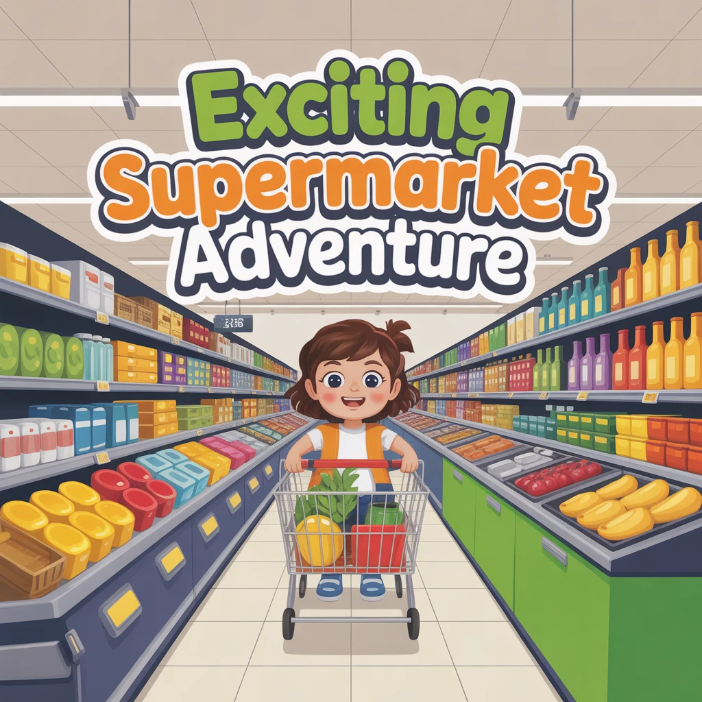 Cover image of Exciting Supermarket Adventure: Fun Free Online Game for Kids