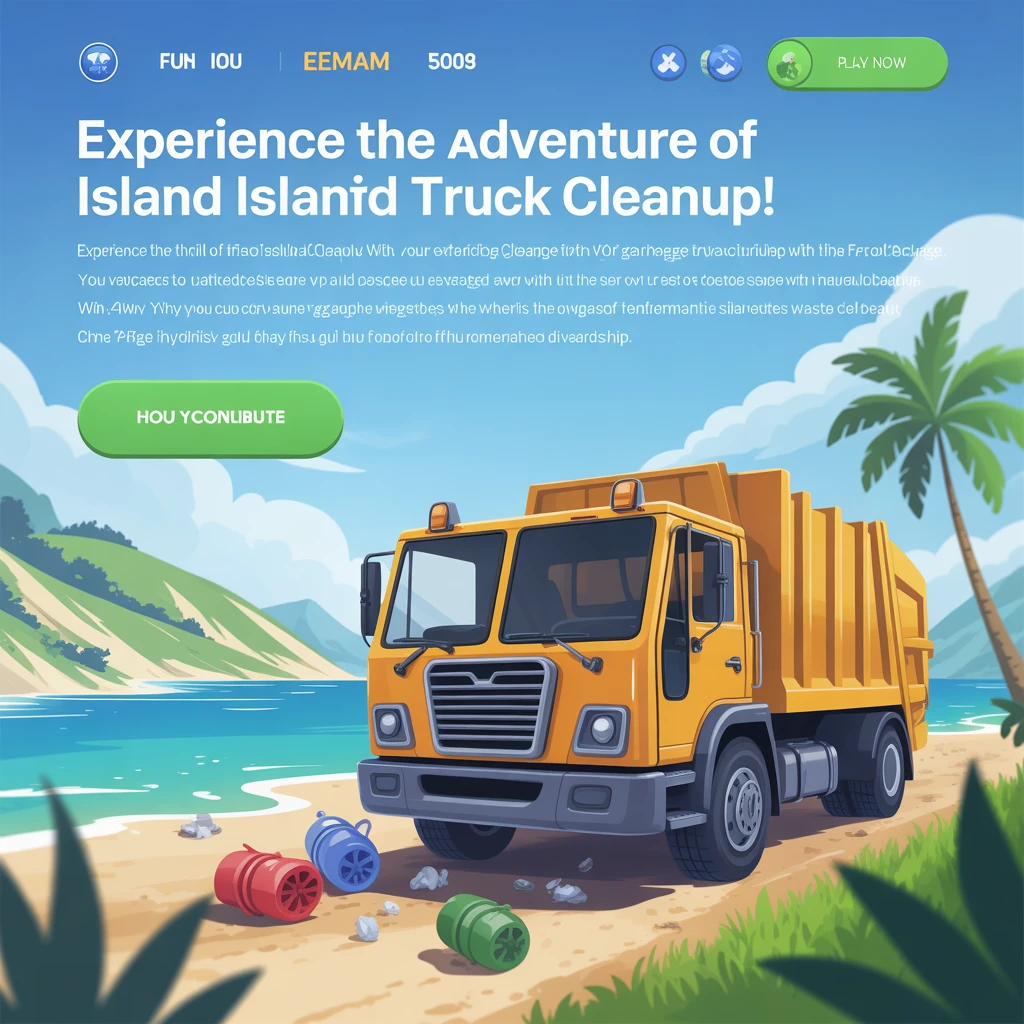 Cover image of Experience the Thrill of Island Cleanup with Our Free Garbage Truck Simulator