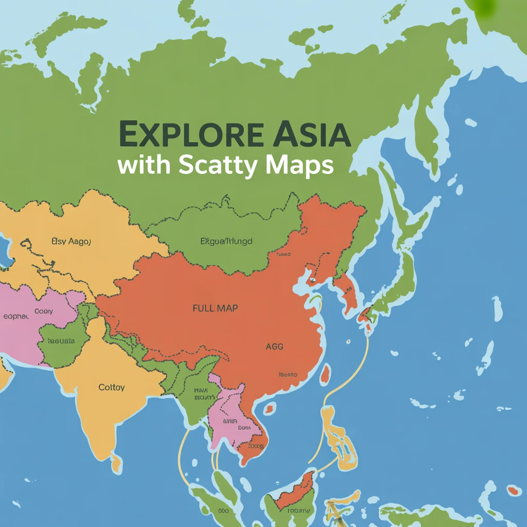 Cover image of Explore Asia with Scatty Maps: Free Online Geography Challenge