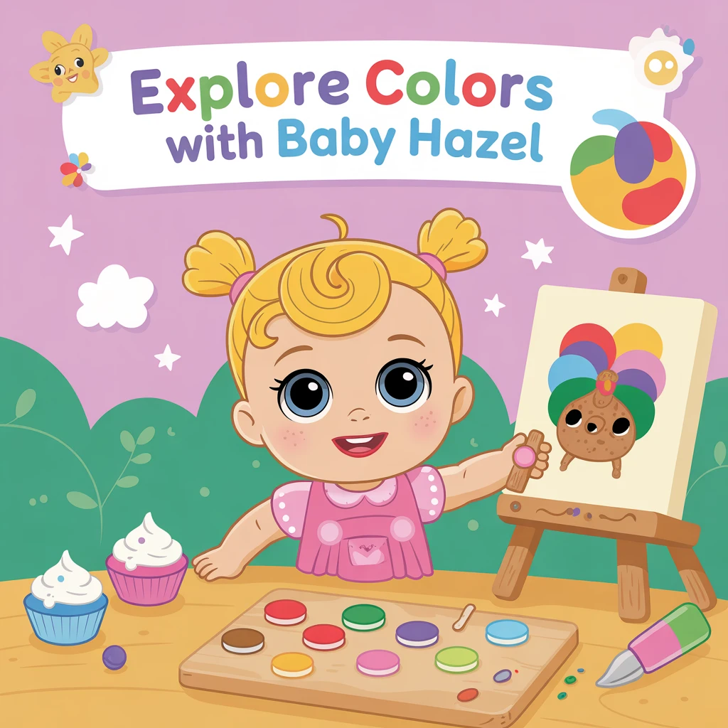 Cover image of Explore Colors with Baby Hazel: A Fun Free Online Game!