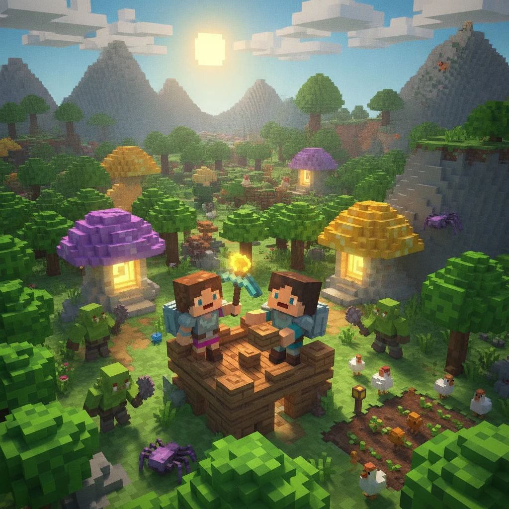 Cover image of Explore the Vast Voxel Frontier: An Epic Free Online Adventure Game