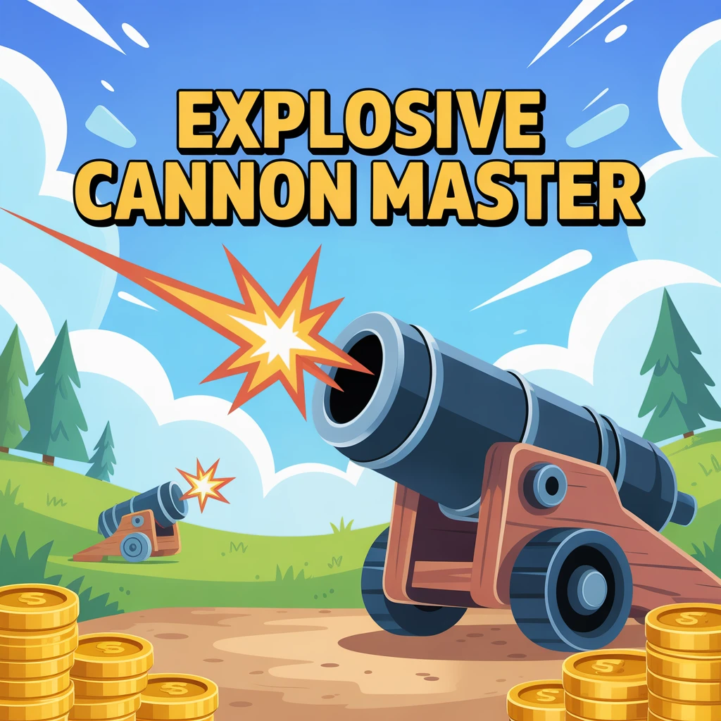 Cover image of Explosive Cannon Master: Conquer the Heights in this Free Online Game