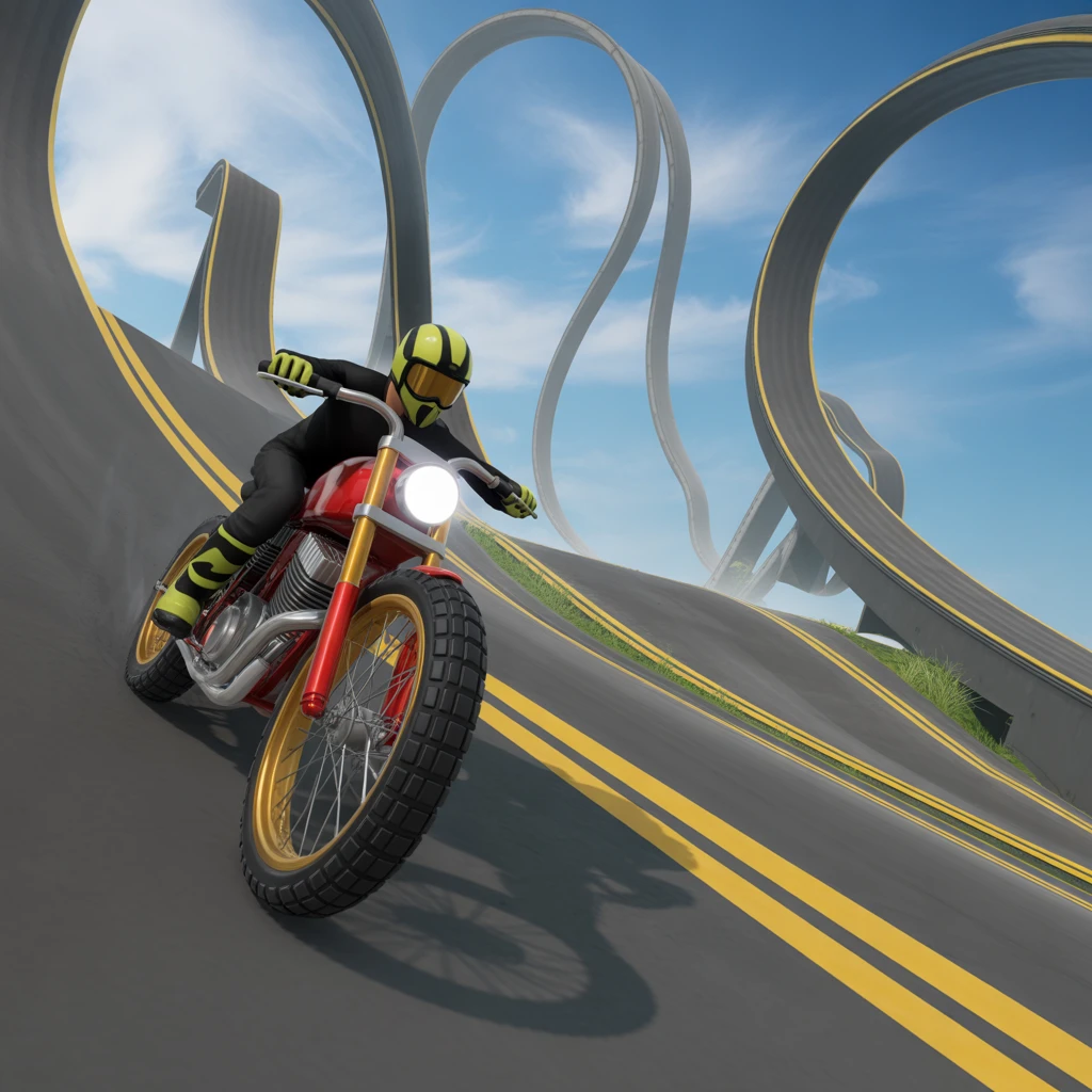 Cover image of Extreme 3D Bike Racing Challenge: Conquer the Impossible Tracks!