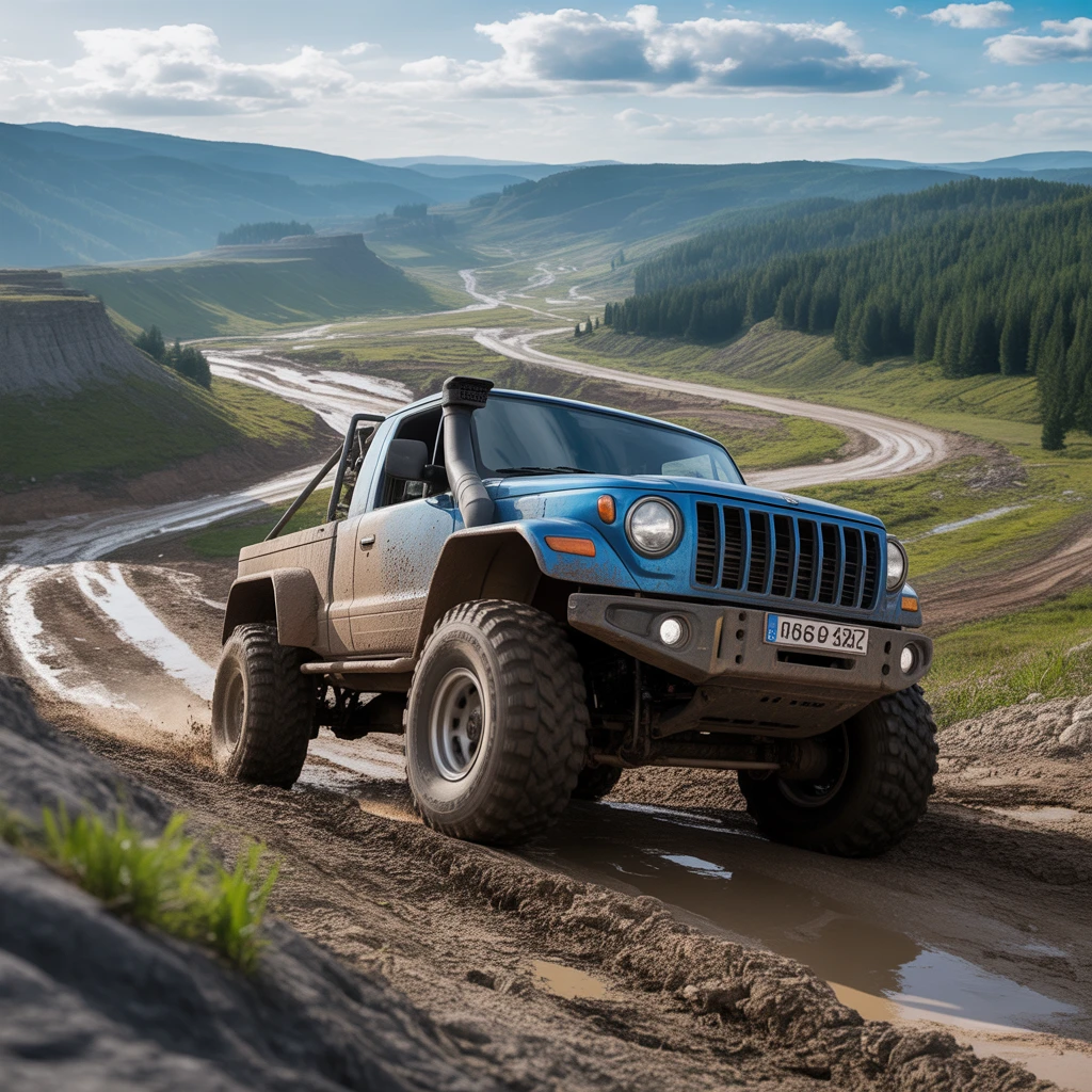 Cover image of Extreme Mud Truck Adventure: Russian Offroad Challenge - Play Free Online Game!