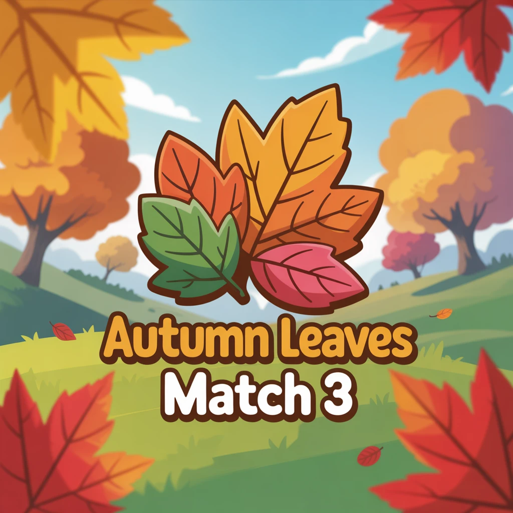 Cover image of Fall into Fun: Autumn Leaves Match 3 Online Game