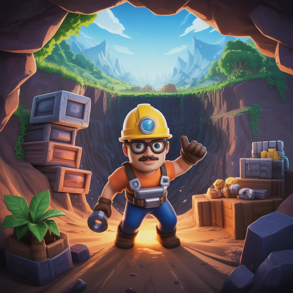 Cover image of Fast-Paced Mining Adventure: Dash Your Way to Riches Online