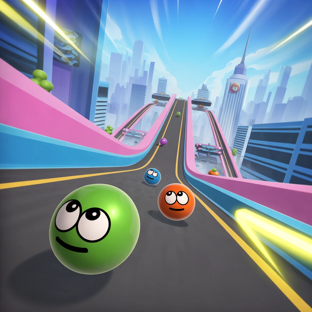 Cover image of Fast-Paced Sanicball Racing: Conquer the Downhill Challenge Online!