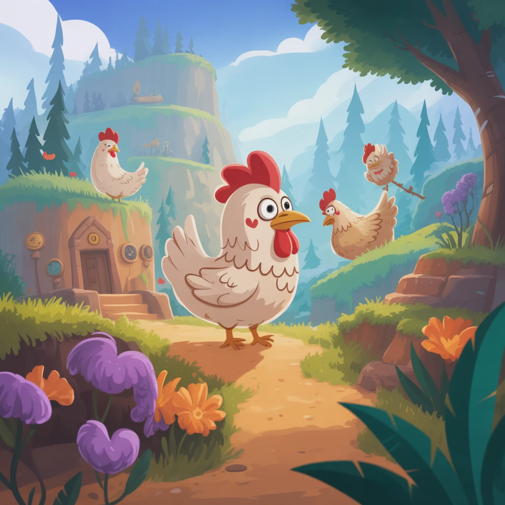 Cover image of Feathery Romance: An Adorable Online Chicken Adventure
