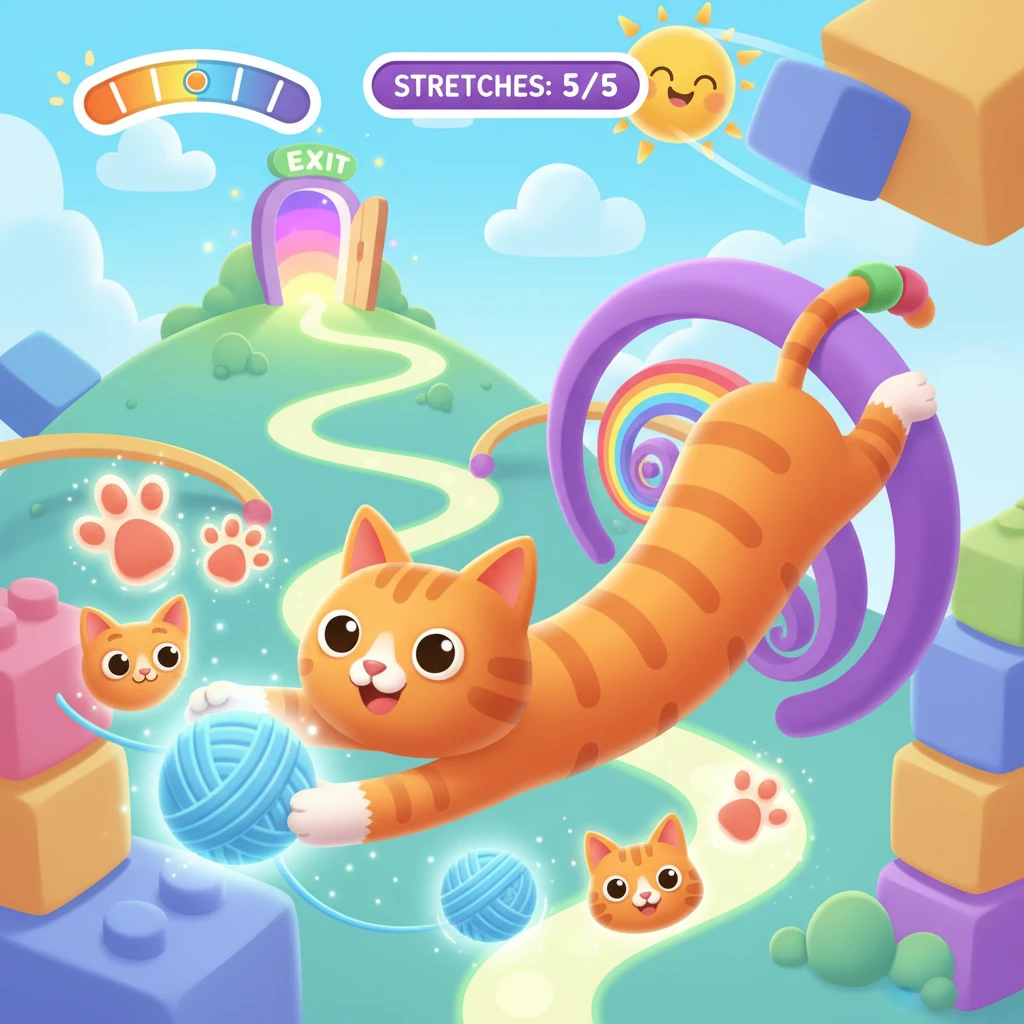 Cover image of Feline Flex: A Free Online Game to Stretch Your Cats!