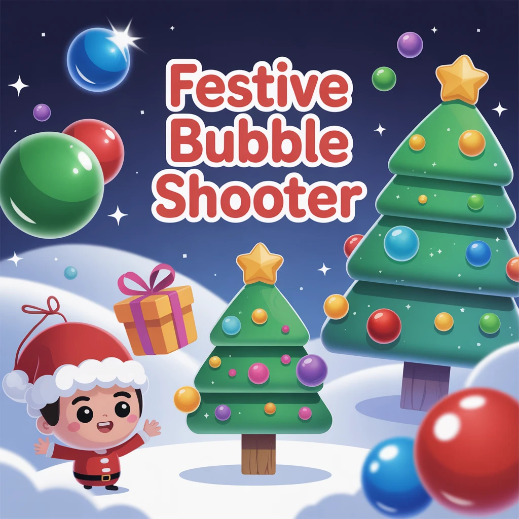 Cover image of Festive Bubble Shooter: Play the Free Christmas Adventure