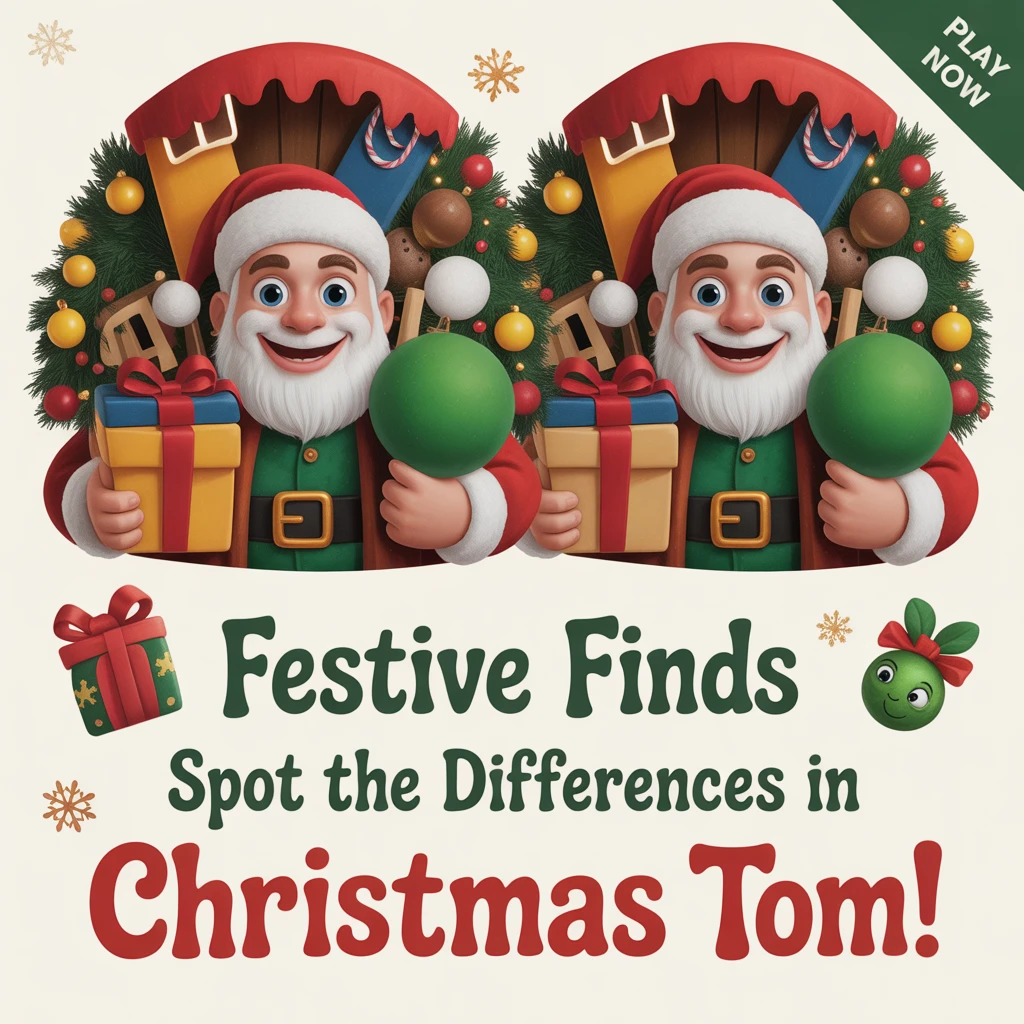 Cover image of Festive Finds: Spot the Differences in Christmas Tom!