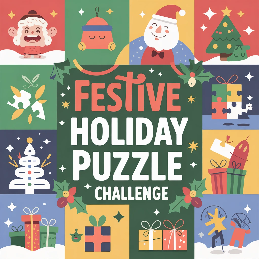 Cover image of Festive Holiday Jigsaw Puzzle Challenge