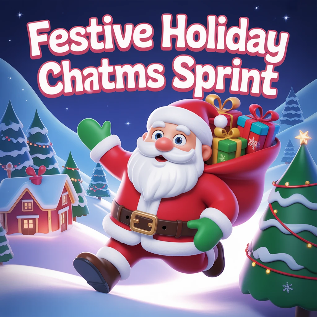 Cover image of Festive Holiday Sprint: Free Online Christmas Adventure