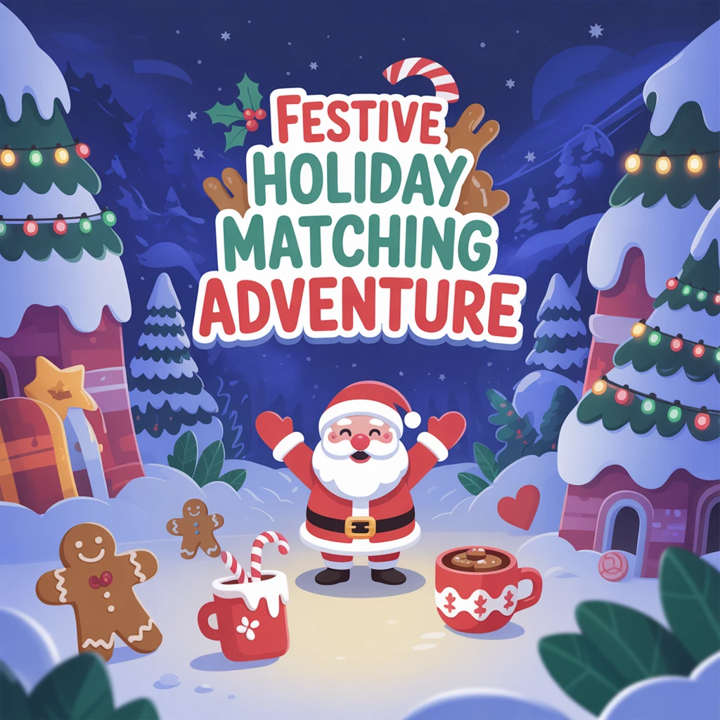 Cover image of Festive Santa Holiday Matching Adventure