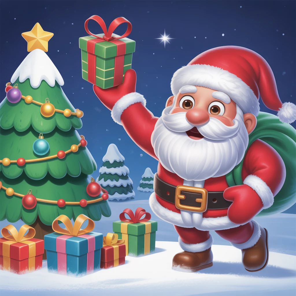 Cover image of Festive Santa's Gift Grab: A Free Online Adventure!