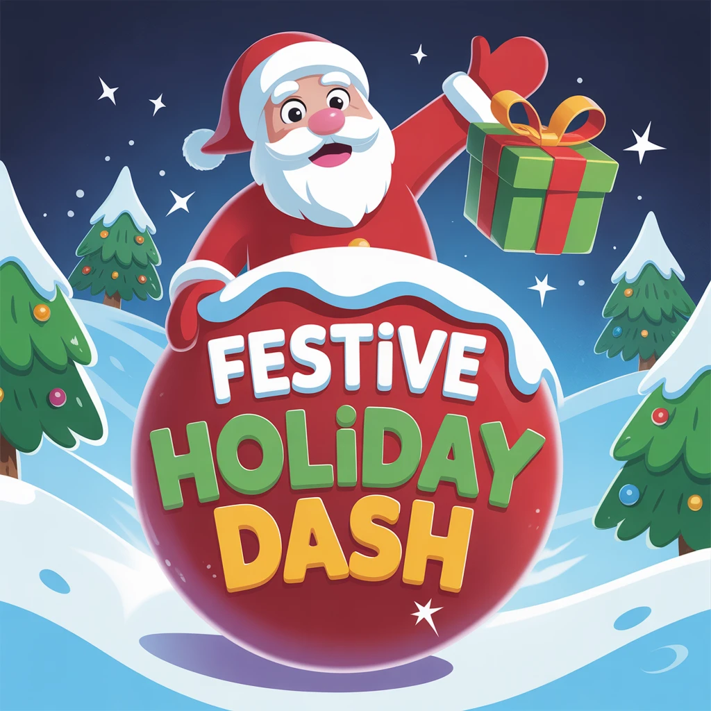 Cover image of Festive Santa's Holiday Dash - Free Online Game