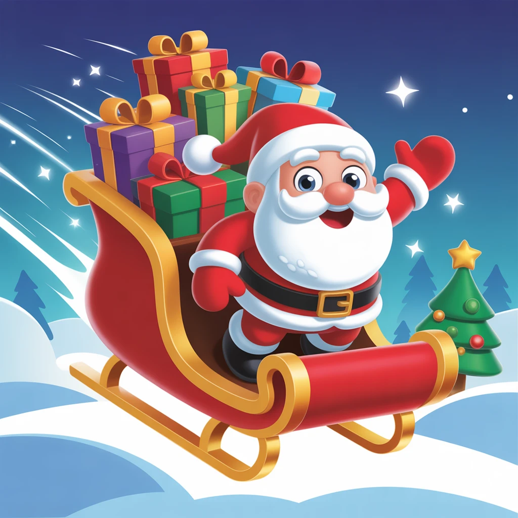 Cover image of Festive Santa's Holiday Dash: Play the Free Online Game!