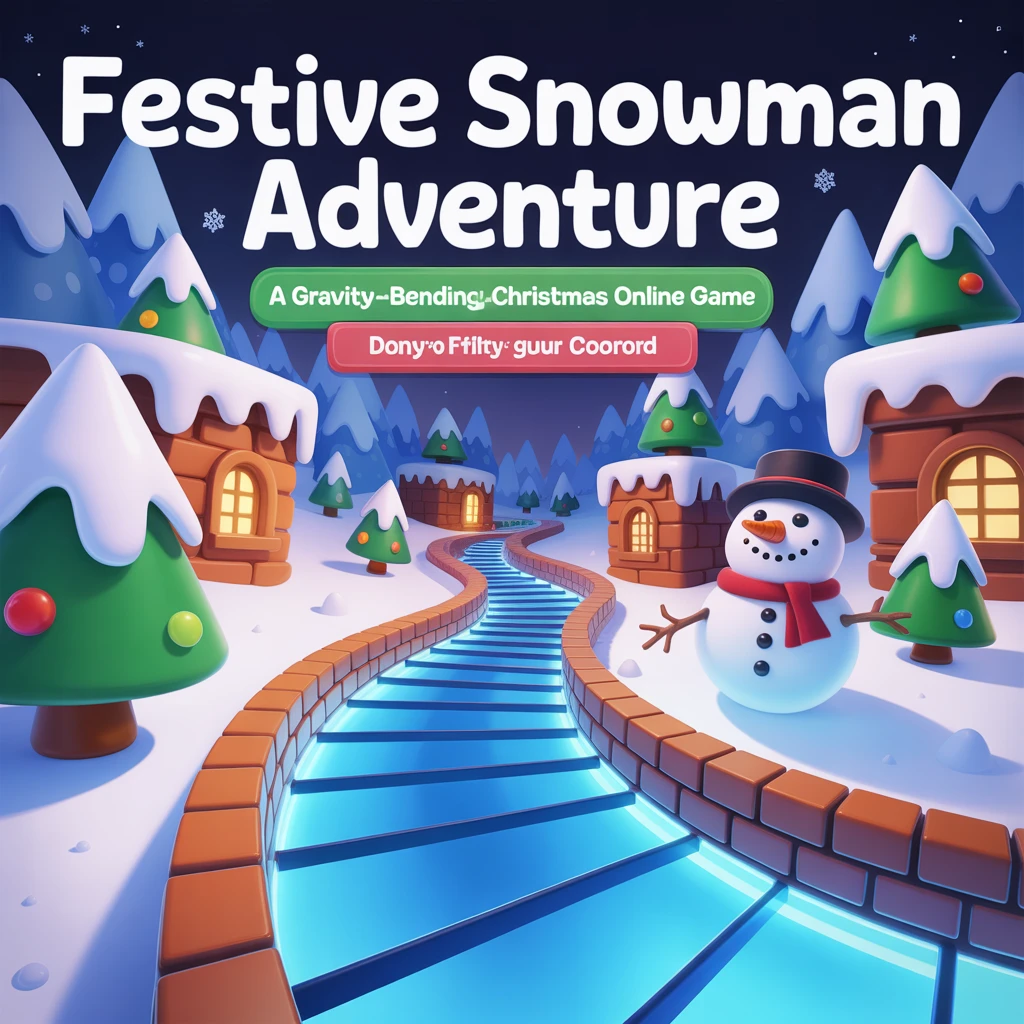 Cover image of Festive Snowman Adventure: A Gravity-Bending Christmas Online Game