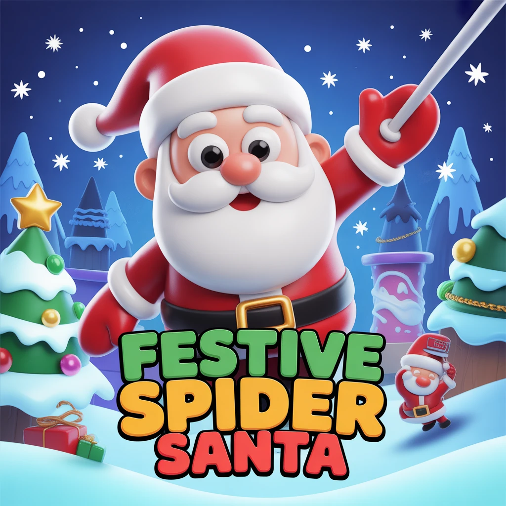 Cover image of Festive Spider Santa: A Free Online Adventure Game