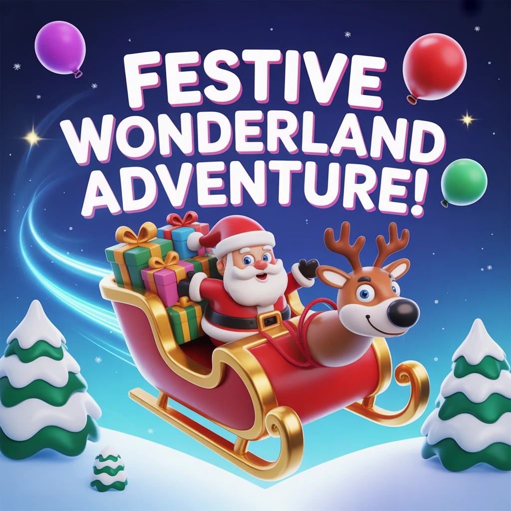 Cover image of Festive Wonderland Adventure: Crazy Christmas Fun 2 Online Game