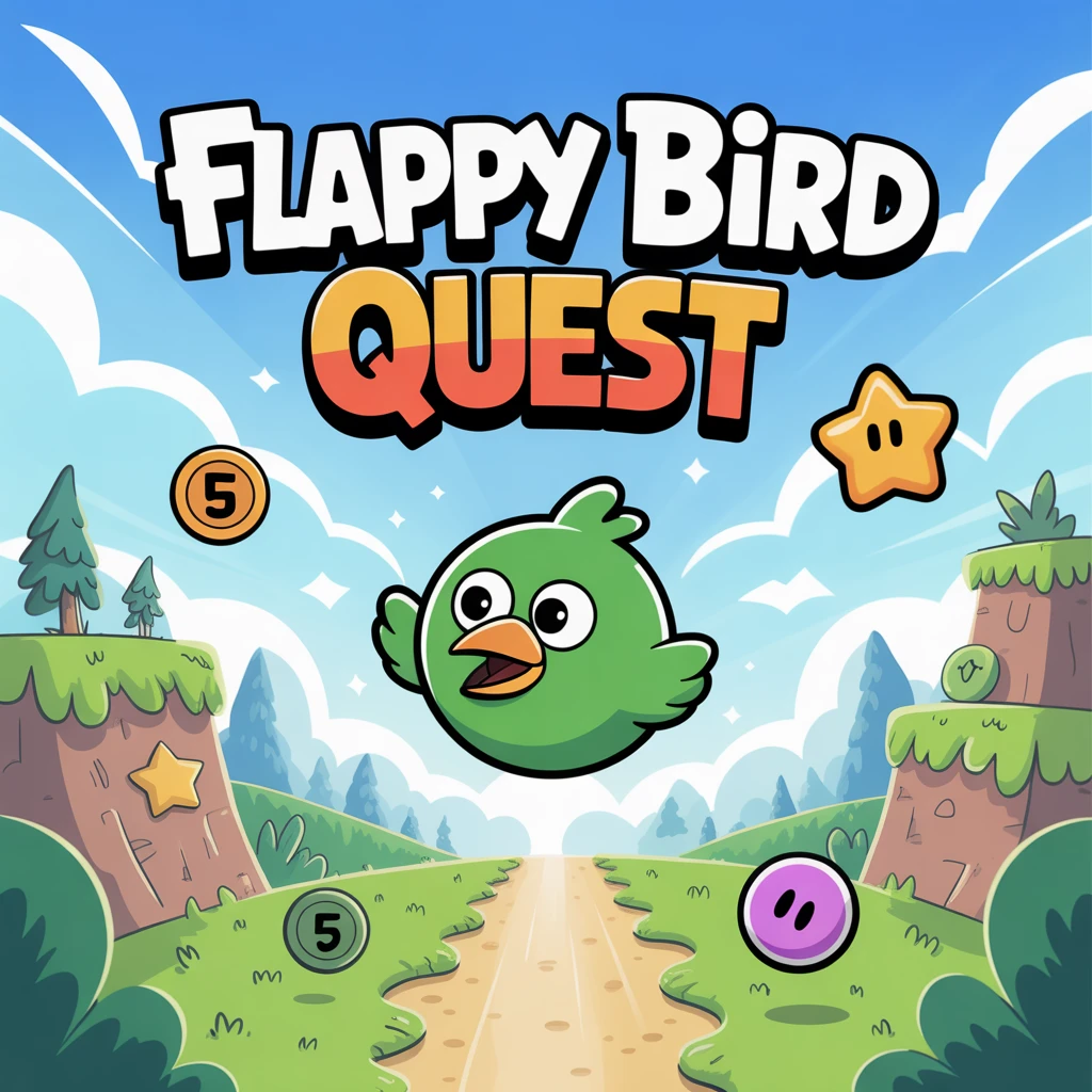 Cover image of Flappy Bird Quest: Exciting Online Adventure Challenge