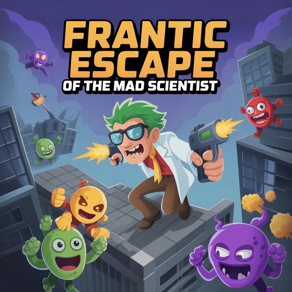 Cover image of Frantic Escape of the Mad Scientist: An Online Adventure
