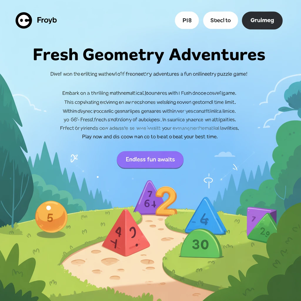 Cover image of Fresh Geometry Adventures: A Fun Online Puzzle Game