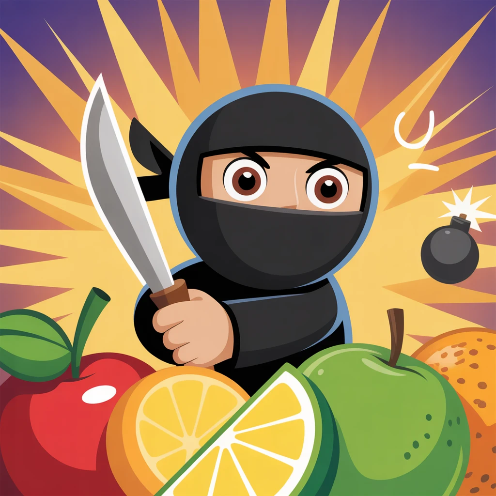 Cover image of Fruit Slicing Fury: Play Free Online Ninja Game
