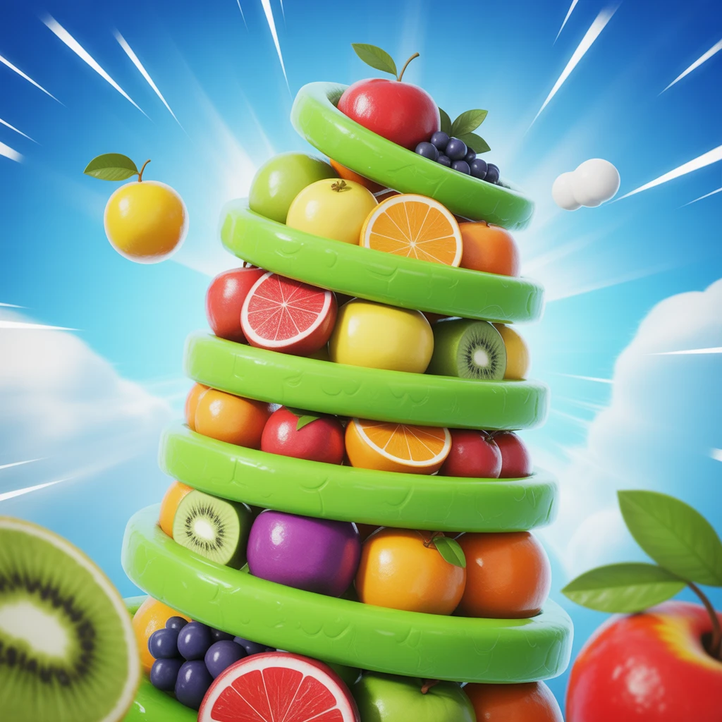 Cover image of Fruit Spiral Jump: A Free Online Game Adventure