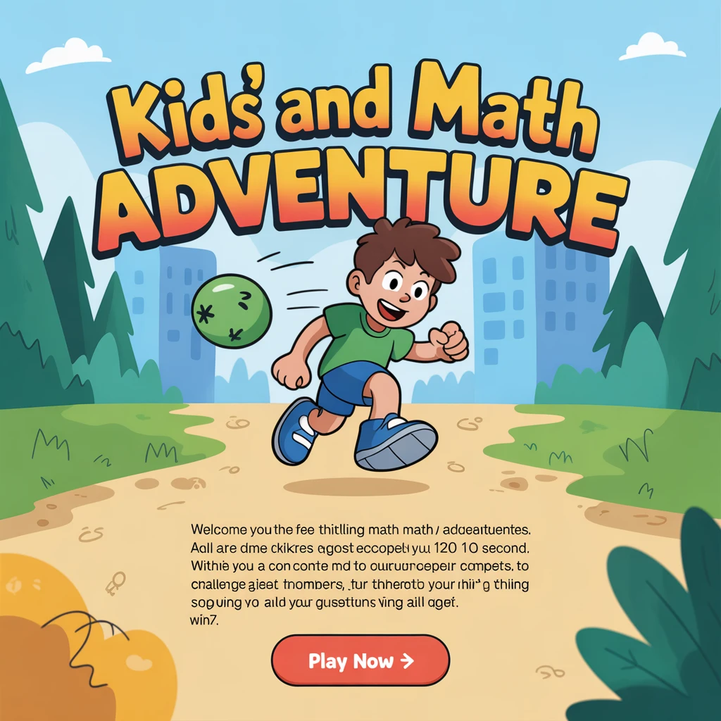 Cover image of Fun and Free Kids' Math Adventure Online Game