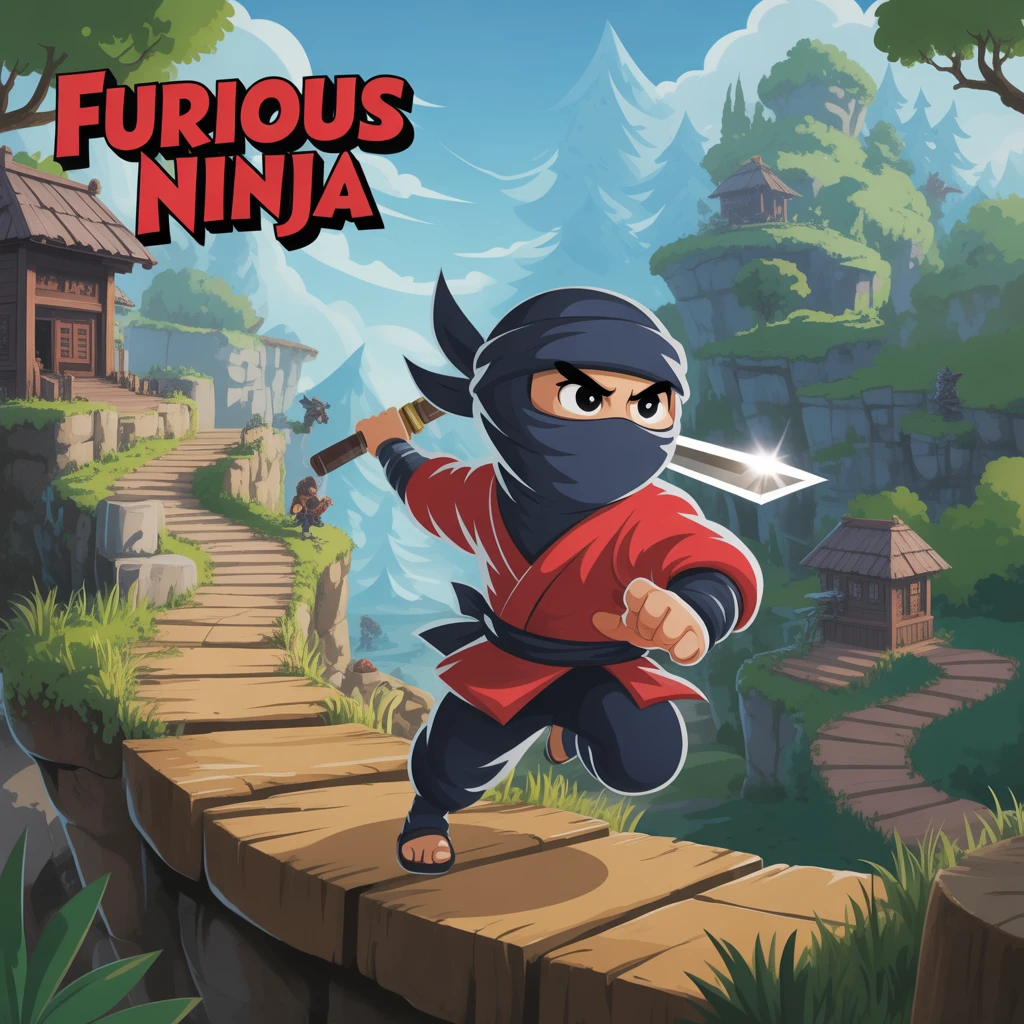 Cover image of Furious Ninja: Free Online Adventure Game