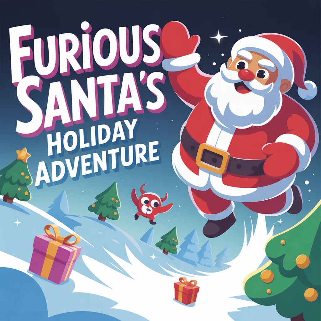 Cover image of Furious Santa's Holiday Adventure - Play the Free Online Game!